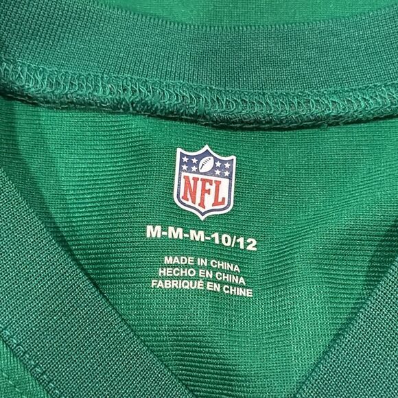 NFL Team Apparel Boys Green Jets Jersey - Picture 4 of 6